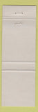Matchbook Cover - Alps Restaurant Owen Sound ON