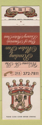 Matchbook Cover - Reading Motor Inn PA