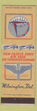 Matchbook Cover - New Castle Army Air Base Wilmington DE