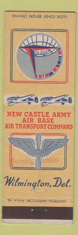 Matchbook Cover - New Castle Army Air Base Wilmington DE