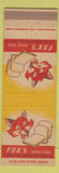 Matchbook Cover - Fox's Bread York PA