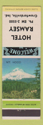 Matchbook Cover - Hotel Ramsey Crawfordsville IN