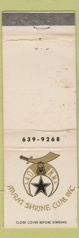 Matchbook Cover - Murat Shriners Club WORN