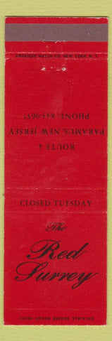 Matchbook Cover - Red Surrey Paramus NJ