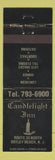 Matchbook Cover - Candlelight Inn Ortley Beach NJ