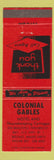 Matchbook Cover - Colonial Gables Motel Belfast ME