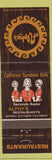 Matchbook Cover - Alphy's Restaurants CA CHAIN Girlie
