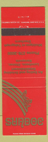 Matchbook Cover - Sundoc Dearborn MI