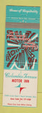 Matchbook Cover - Columbia Terrace Motor inn North Olmsted OH