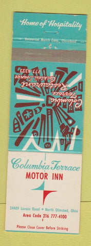 Matchbook Cover - Columbia Terrace Motor inn North Olmsted OH