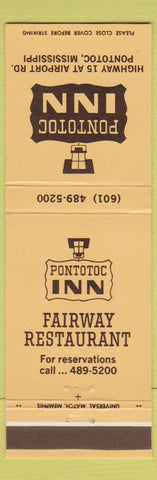 Matchbook Cover - Pontotoc Inn MS