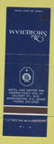 Matchbook Cover - Shoreham Washington DC Hotel WEAR
