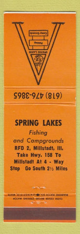 Matchbook Cover - Spring Lake Camp Grounds Millstadt IL