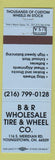 Matchbook Cover - B&R Wholesale Tire Youngstown OH BLUE