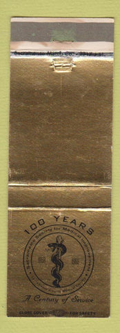Matchbook Cover - Sacramento Society Medical Improvement CA 100th