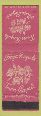 Matchbook Cover - Town Royale Plaza Royale Kansas City MO WEAR