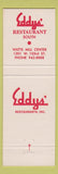 Matchbook Cover - Eddys' Kansas City MO restaurant
