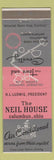 Matchbook Cover - Neil House Columbus OH Hotel