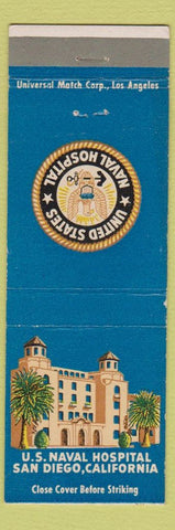 Matchbook Cover - United States Naval Hospital San Diego CA
