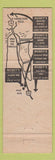 Matchbook Cover - Rickey's Restaurant Palo Alto Marin San Francisco Salinas CA
