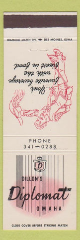 Matchbook Cover - Dillon's Diplomat Omaha NE