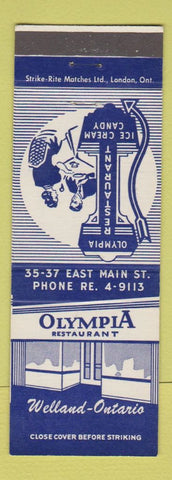 Matchbook Cover - Olympia Restaurant Welland ON