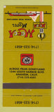Matchbook Cover - Mecca Motel Disneyland Reference Anaheim CA 30 Strike
