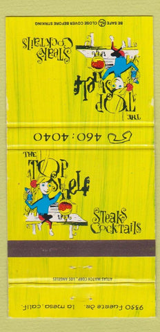 Matchbook Cover - Top Shelf Restaurant La Mesa CA 30 Strike