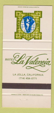 Matchbook Cover - Hotel LA Valencia La Jolla CA 30 Strike