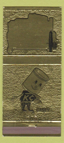 Matchbook Cover - KC GM Diesel Parts Korody Colyer Wilmington CA 30 Strike
