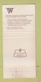 Matchbook Cover - Wellshire Inn Denver Colorado 30 Strike