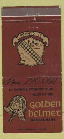 Matchbook Cover - Golden Helmet Restaurant La Canada CA 30 Strike