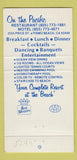 Matchbook Cover - Shore Cliff Pismo Beach CA girlie 30 Strike