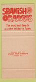 Matchbook Cover - Spanish Oranges Spain 30 Strike