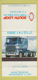 Matchbook Cover - South Loop Ford Trucks Semi Houston TX 30 Strike