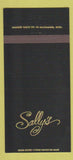 Matchbook Cover - Sally's Steak Milwaukee WI girlie 30 Strike