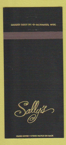 Matchbook Cover - Sally's Steak Milwaukee WI girlie 30 Strike