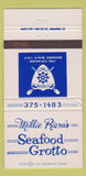 Matchbook Cover Millie Rira's Seafood Grotto Redondo Beach CA WEAR #2 30 Strike
