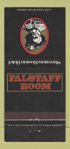 Matchbook Cover - Sheraton Boston MA Falstaff Room 30 Strike