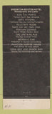 Matchbook Cover - Sheraton Boston MA Falstaff Room 30 Strike