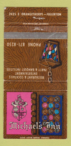 Matchbook Cover - Michael's Inn Fullerton CA WEAR 30 Strike