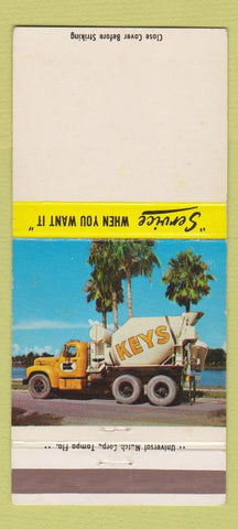Matchbook Cover - Keys Concrete St Petersburg FL 30 Strike