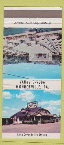 Matchbook Cover - La Barbe BBQ Restaurant Monroeville PA 30 Strike