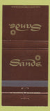 Matchbook Cover - Sands Hotel CAsino Las Vegas NV 30 Strike
