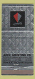 Matchbook Cover - Apex Smelting Aluminum Chicago Cleveland Long Beach 30 Strike