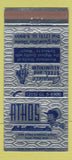 Matchbook Cover - Athos Steel Aluminum Philadelphia PA 30 Strike