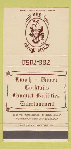 Matchbook Cover - Valley Forge Inn Encino CA 30 Strike