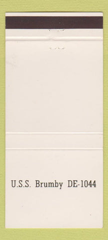 Matchbook Cover - US Brumby DE 1044 30 Strike