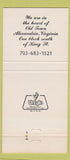 Matchbook Cover - Clarissa Alexandria VA Women's Clothes 30 Strike