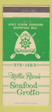 Matchbook Cover - Millie Riera's Seafood Grotto Redondo Beach CA 30 Strike